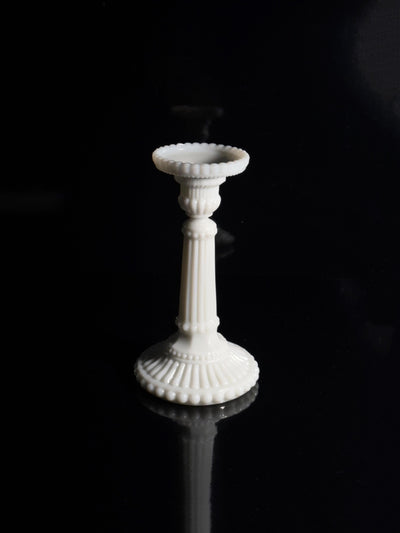 Vintage Candle Holder Model 3343 by Vallérysthal, Opaline Glass Art Nouveau