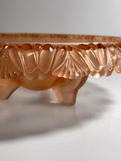 Vintage Schale Pelikan von Walther Glas