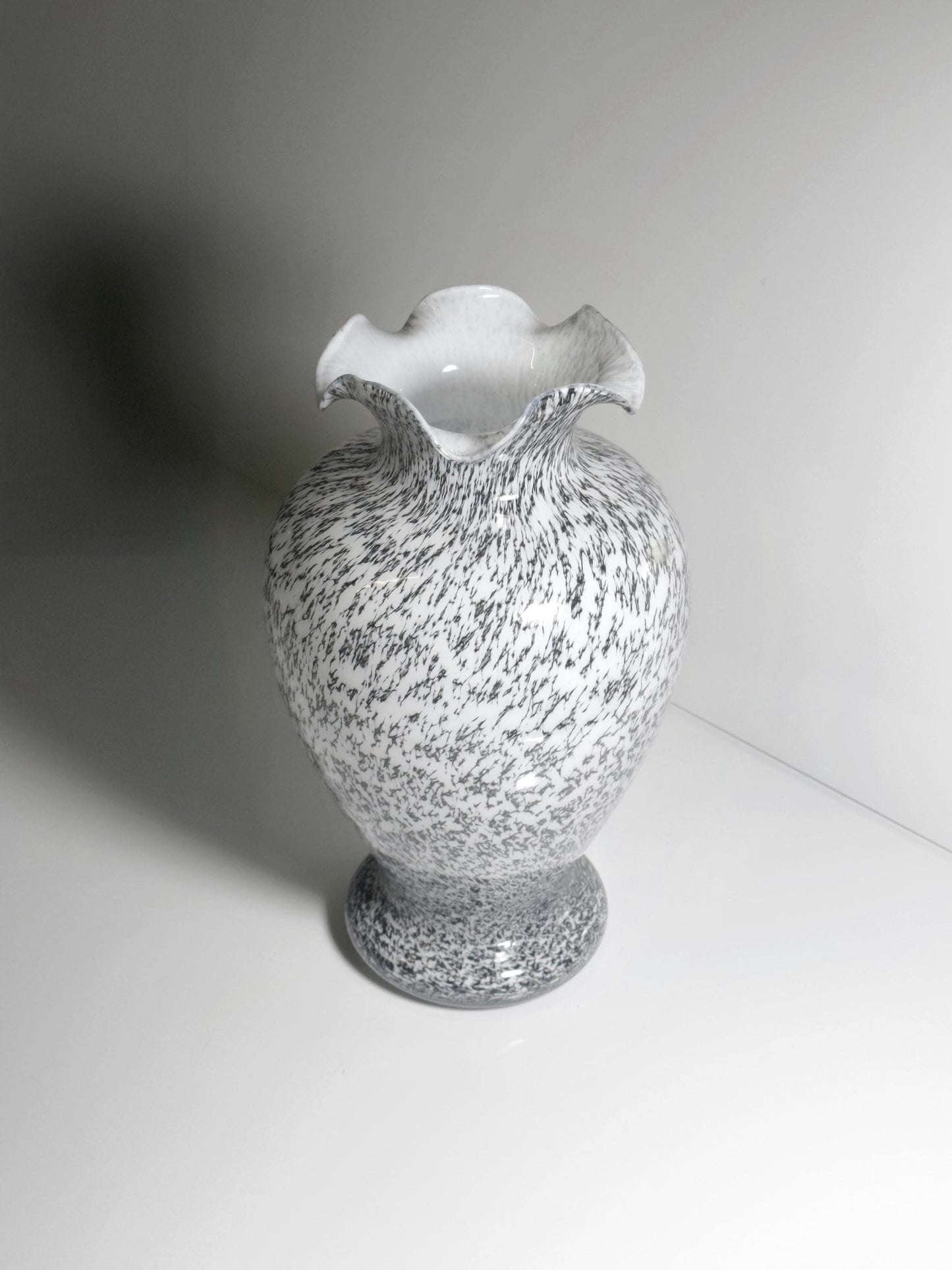 Vintage Vase Murano Glas Tortoise Italien 1980er