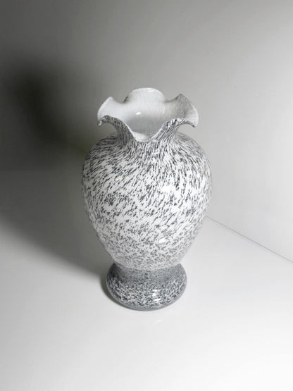 Vintage Vase Murano Glas Tortoise Italien 1980er