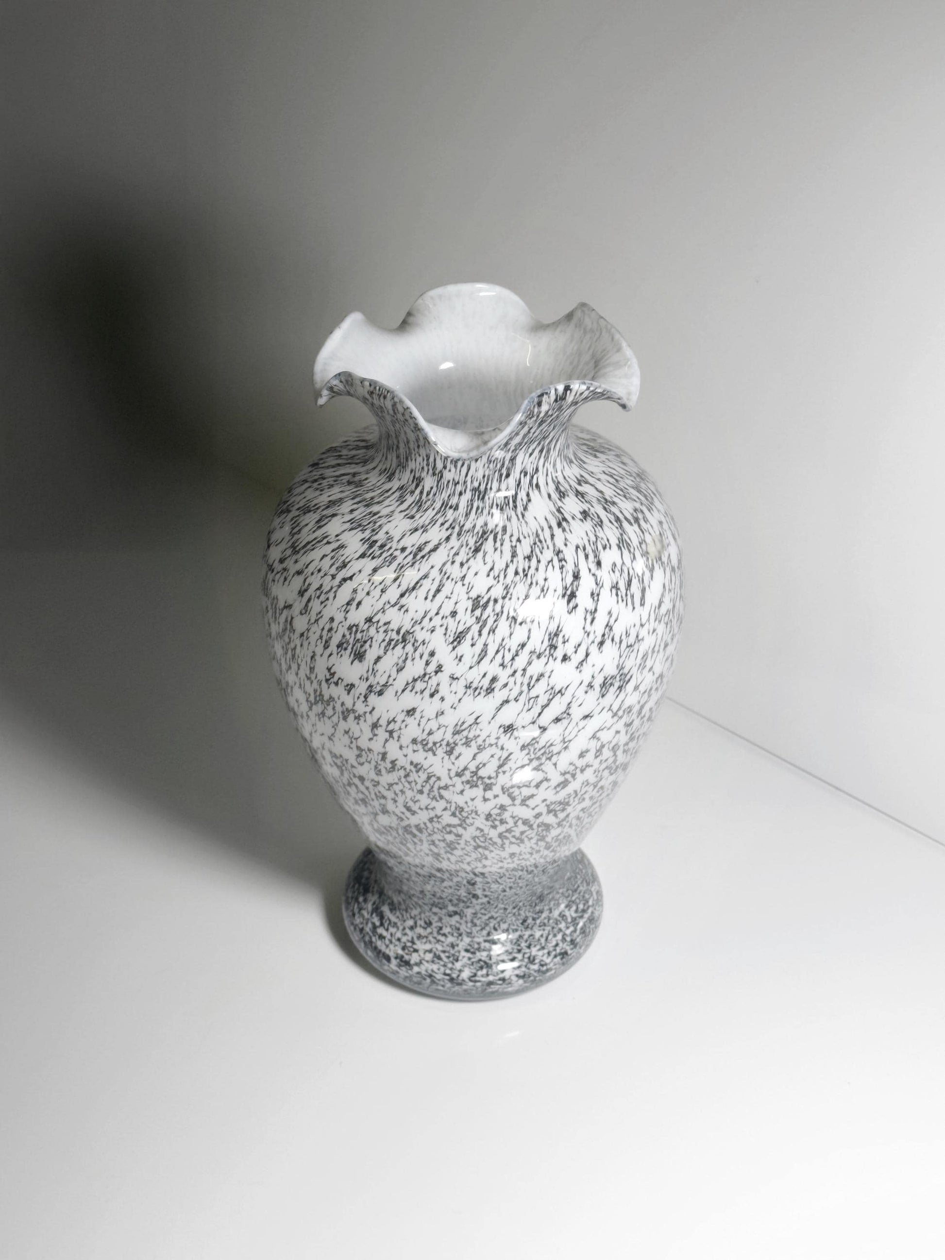 Vintage Vase Murano Glas Tortoise Italien 1980er