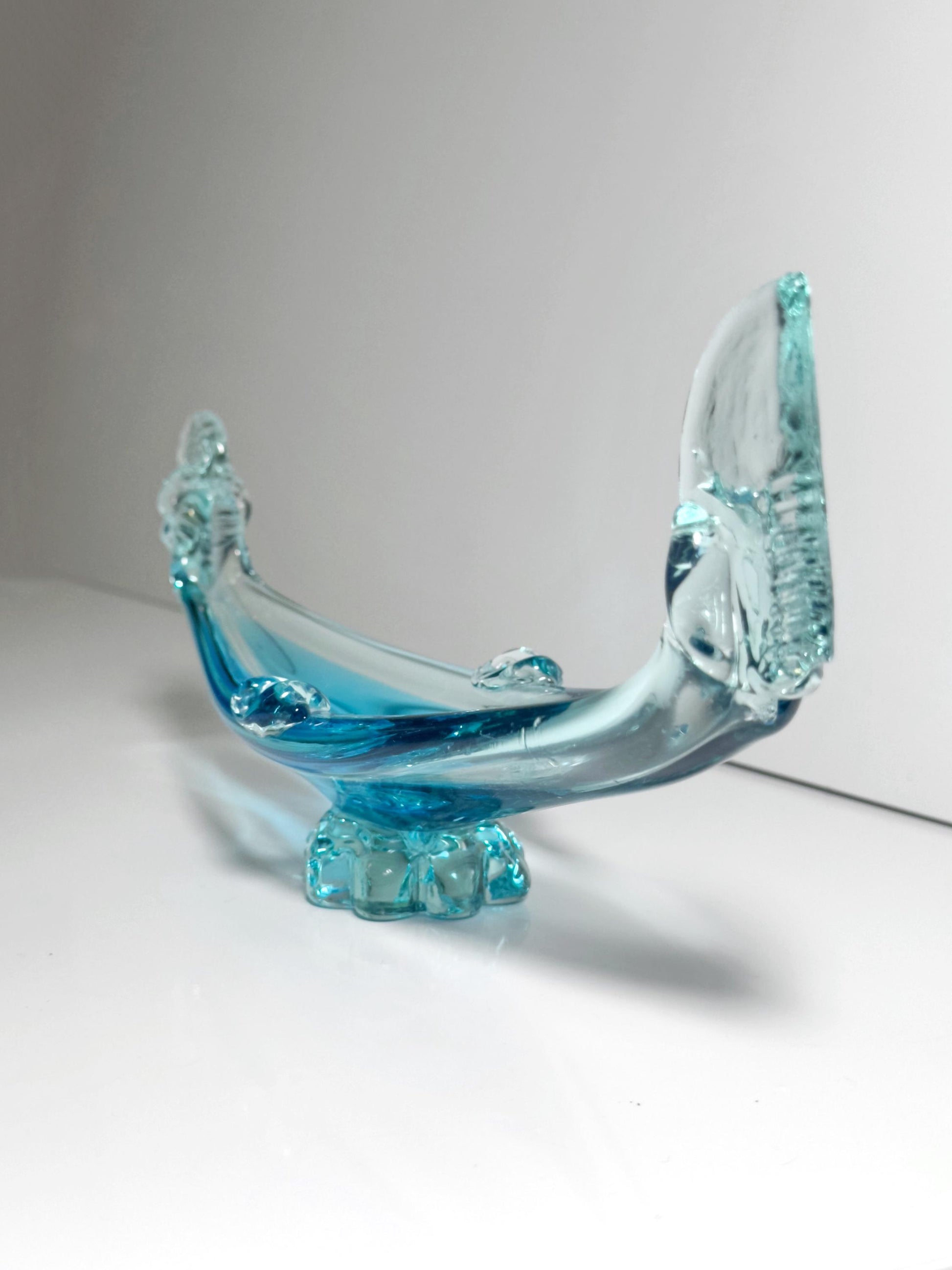 Vintage Schale Murano Gondel Blau