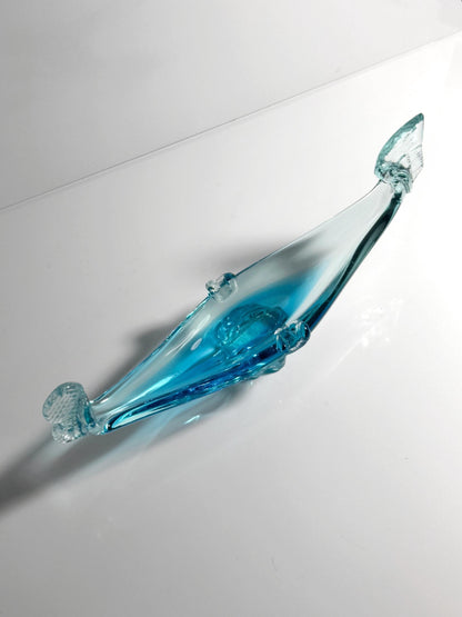 Vintage Schale Murano Gondel Blau