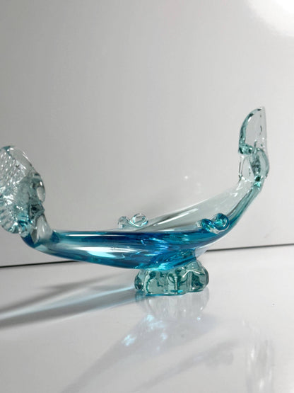 Vintage Schale Murano Gondel Blau