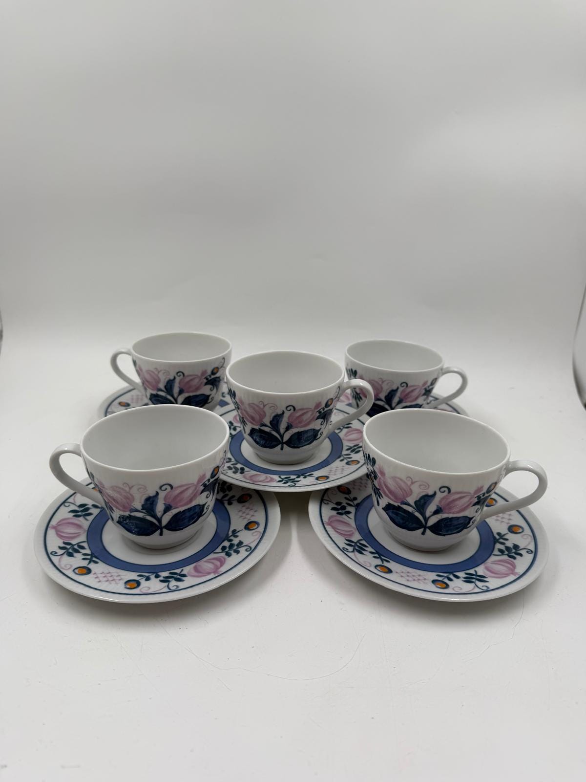 Vintage Kaffeeservice von Seltmann Weiden Blumenmuster für 6 Personen