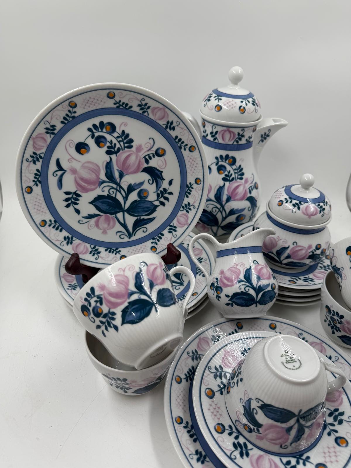 Vintage Kaffeeservice von Seltmann Weiden Blumenmuster für 6 Personen