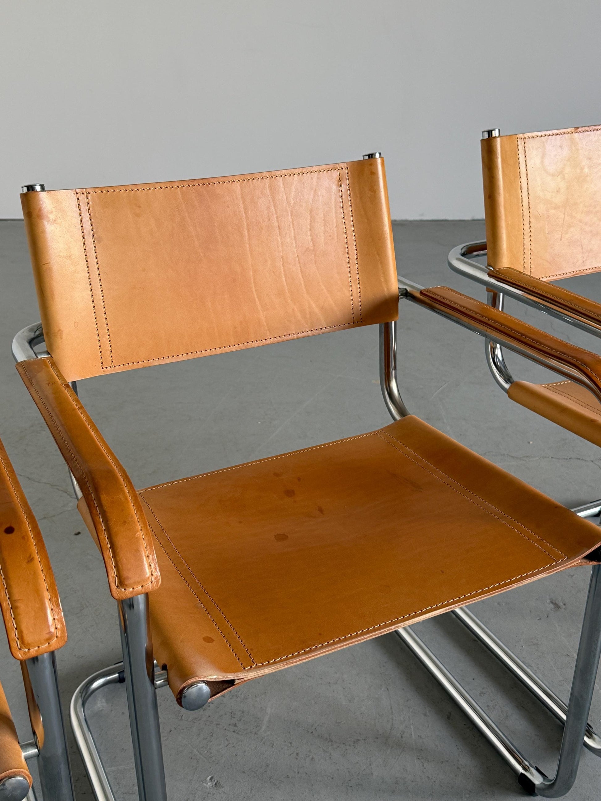 Vintage Freischwinger Armlehnsessel von Mart Stam für Bauhaus