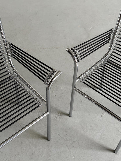 Set von 2 Vintage Armlehnstuhl Sandows von René Herbst für Formes Nouvelles