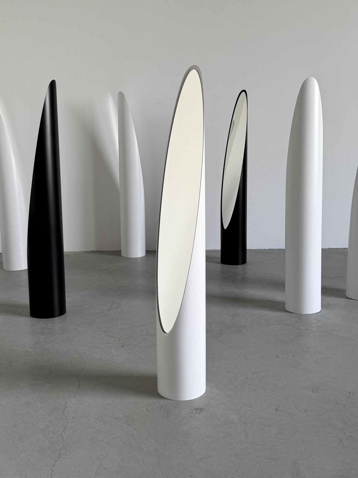 Vintage Spiegel Unghia von Rodolfo Bonetto für Bilumen