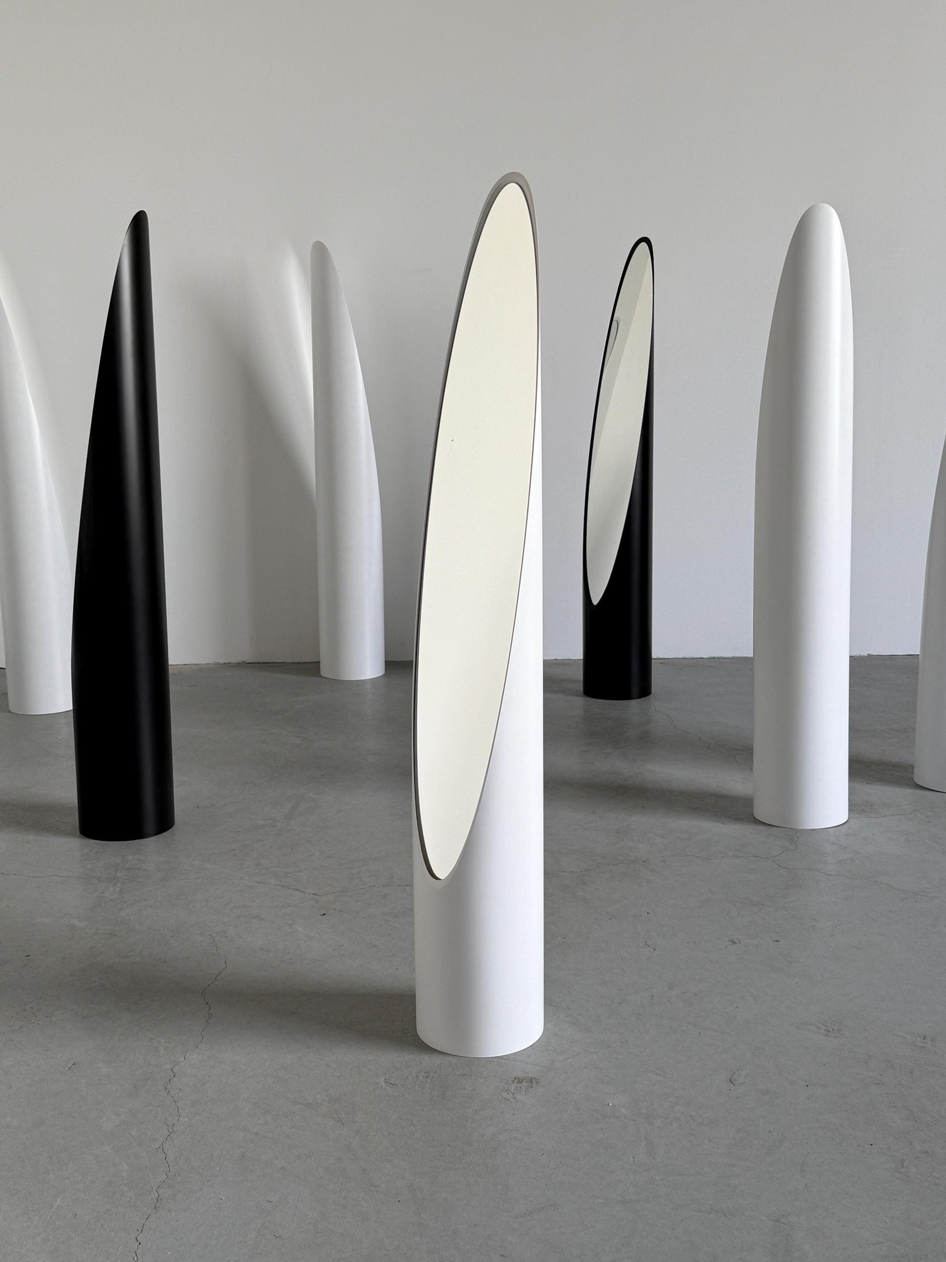 Vintage Spiegel Unghia von Rodolfo Bonetto für Bilumen