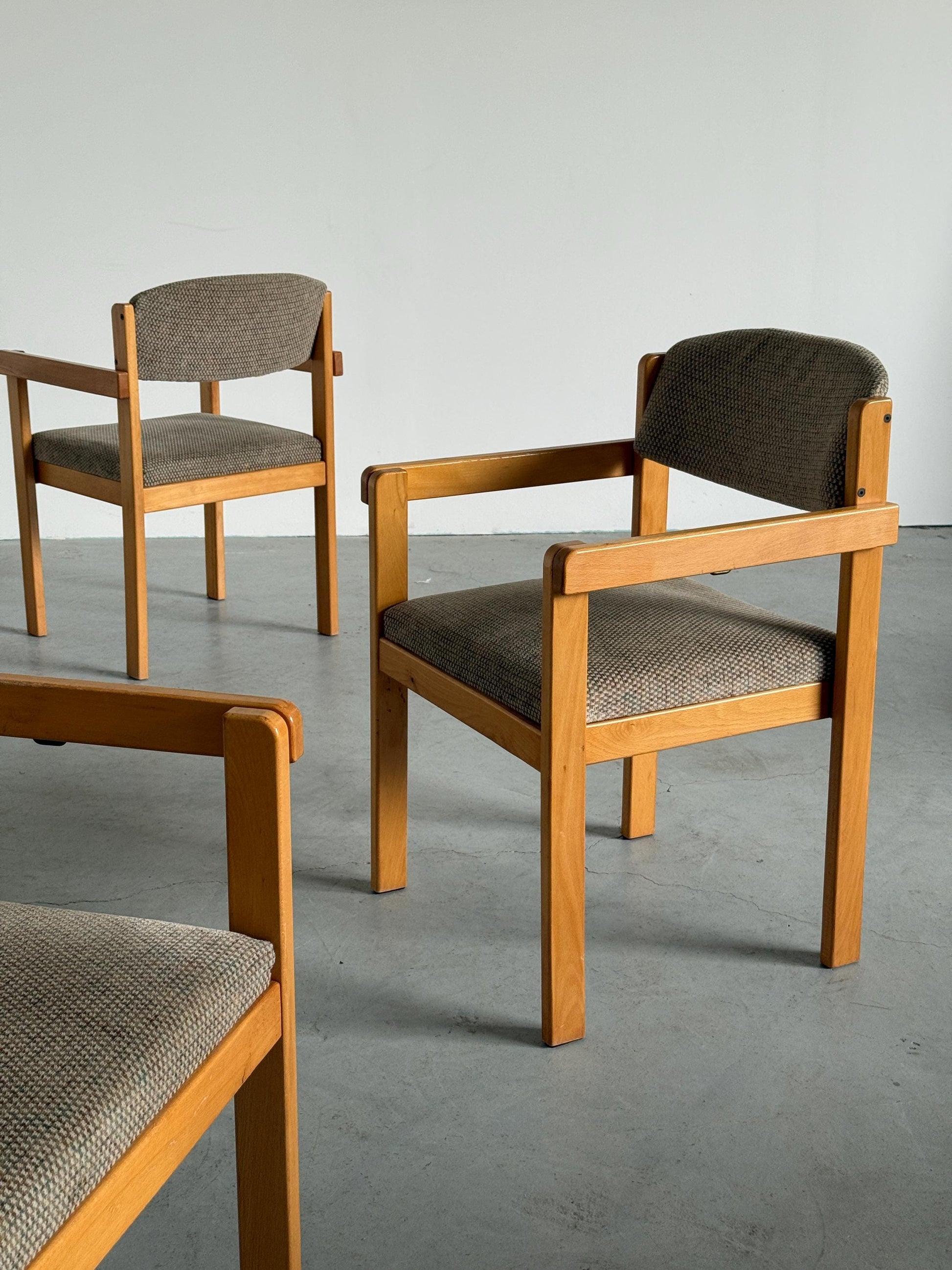 Vintage Stapelbarer Armlehnstuhl Set von 4 aus Schweden 1960er