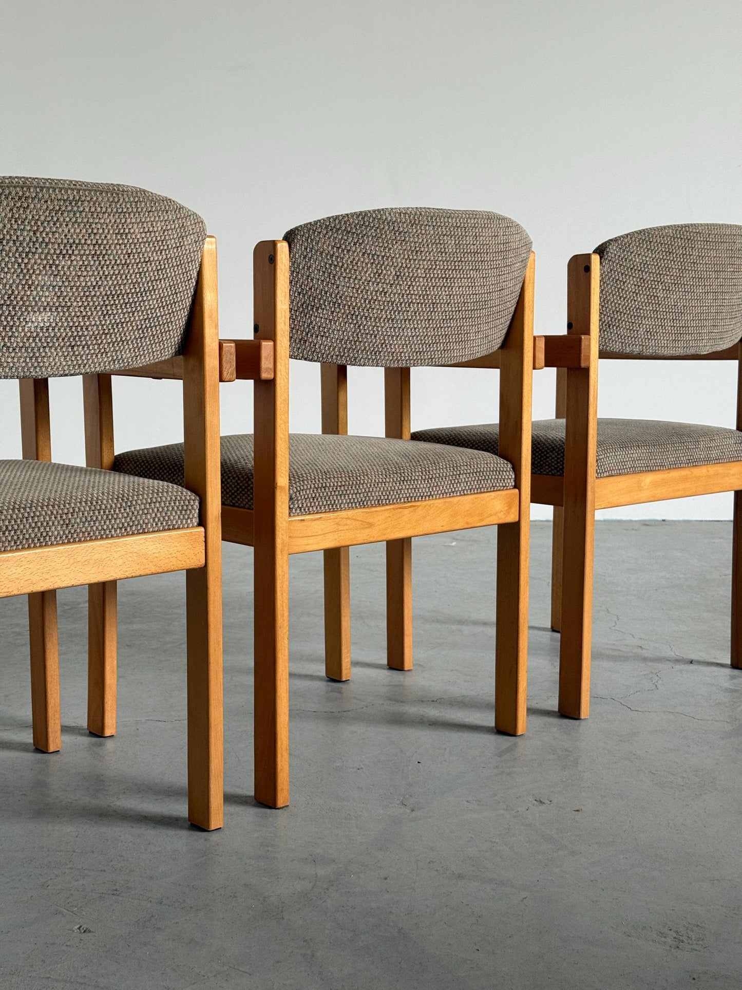 Vintage Stapelbarer Armlehnstuhl Set von 4 aus Schweden 1960er