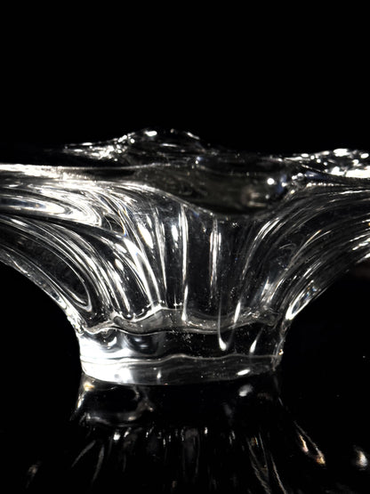 Vintage Schale Murano Kristallglas von Italien