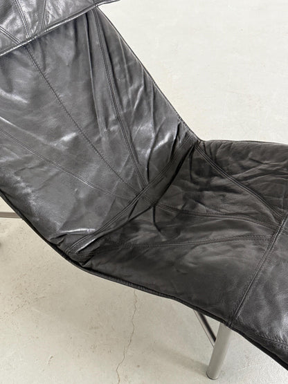 Vintage Chaise Longue aus Leder von Tord Bjorklund für Ikea