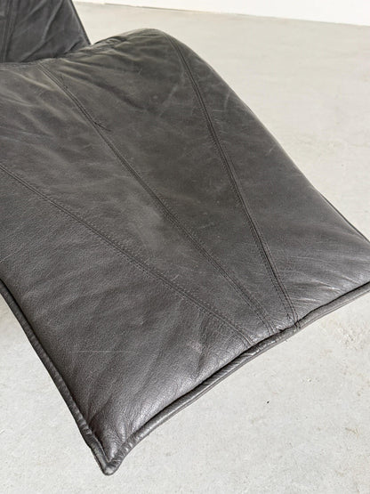Vintage Chaise Longue aus Leder von Tord Bjorklund für Ikea