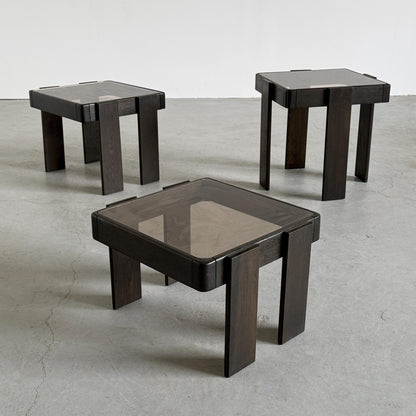 Vintage Satztisch Set von 3 von Gianfranco Frattini für Meblo