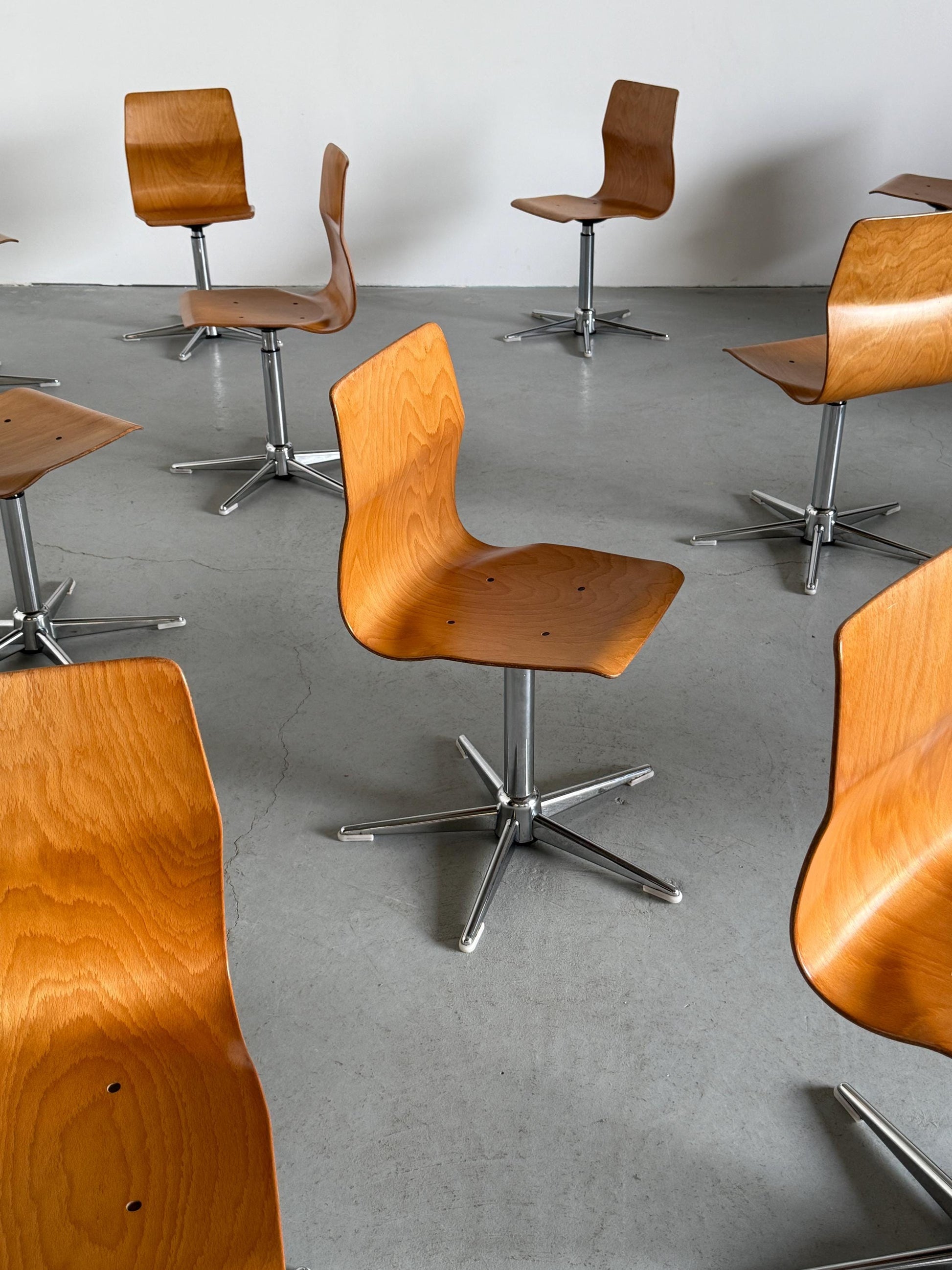 Vintage Drehstuhl von Pagholz verstellbar 1970er