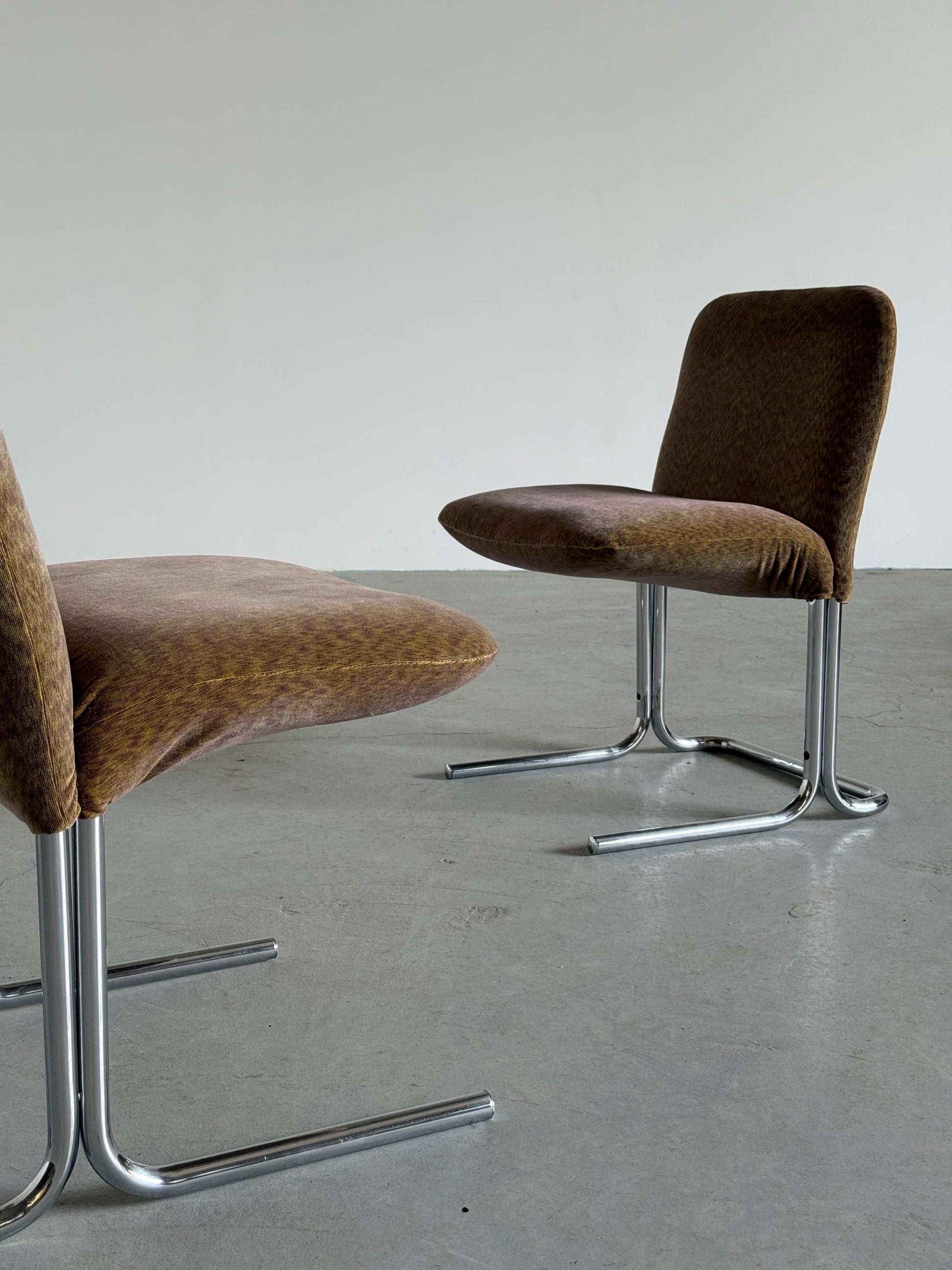 Vintage Armlehnsessel Set von 2 im Stil von Pierre Paulin mit abstraktem Muster