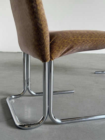 Vintage Armlehnsessel Set von 2 im Stil von Pierre Paulin mit abstraktem Muster