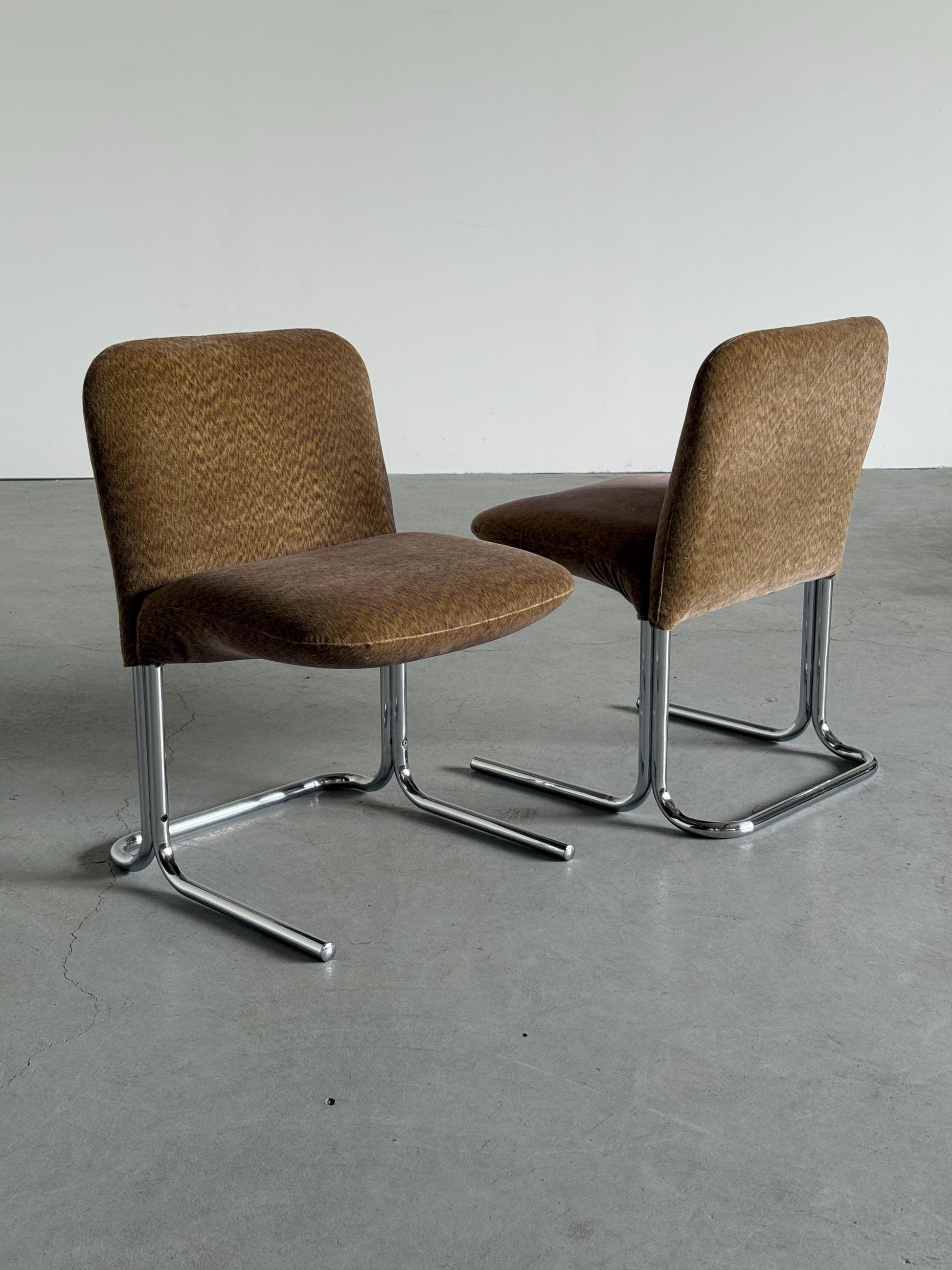 Vintage Armlehnsessel Set von 2 im Stil von Pierre Paulin mit abstraktem Muster