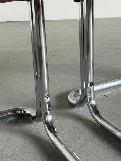 Vintage Armlehnsessel Set von 2 im Stil von Pierre Paulin mit abstraktem Muster