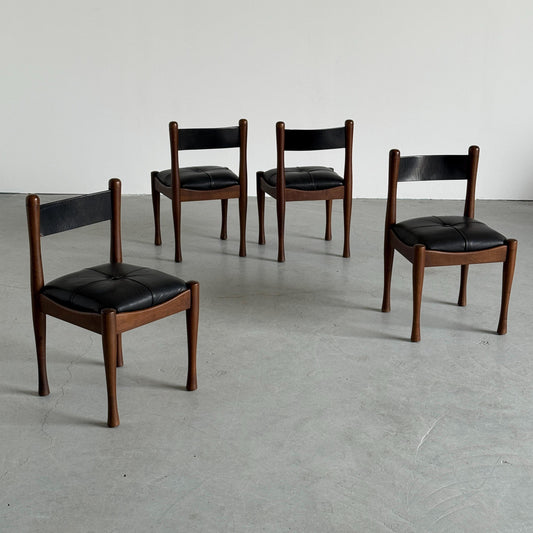 Vintage Esszimmerstuhl Modell 620 von Silvio Coppola für Bernini Set von 4