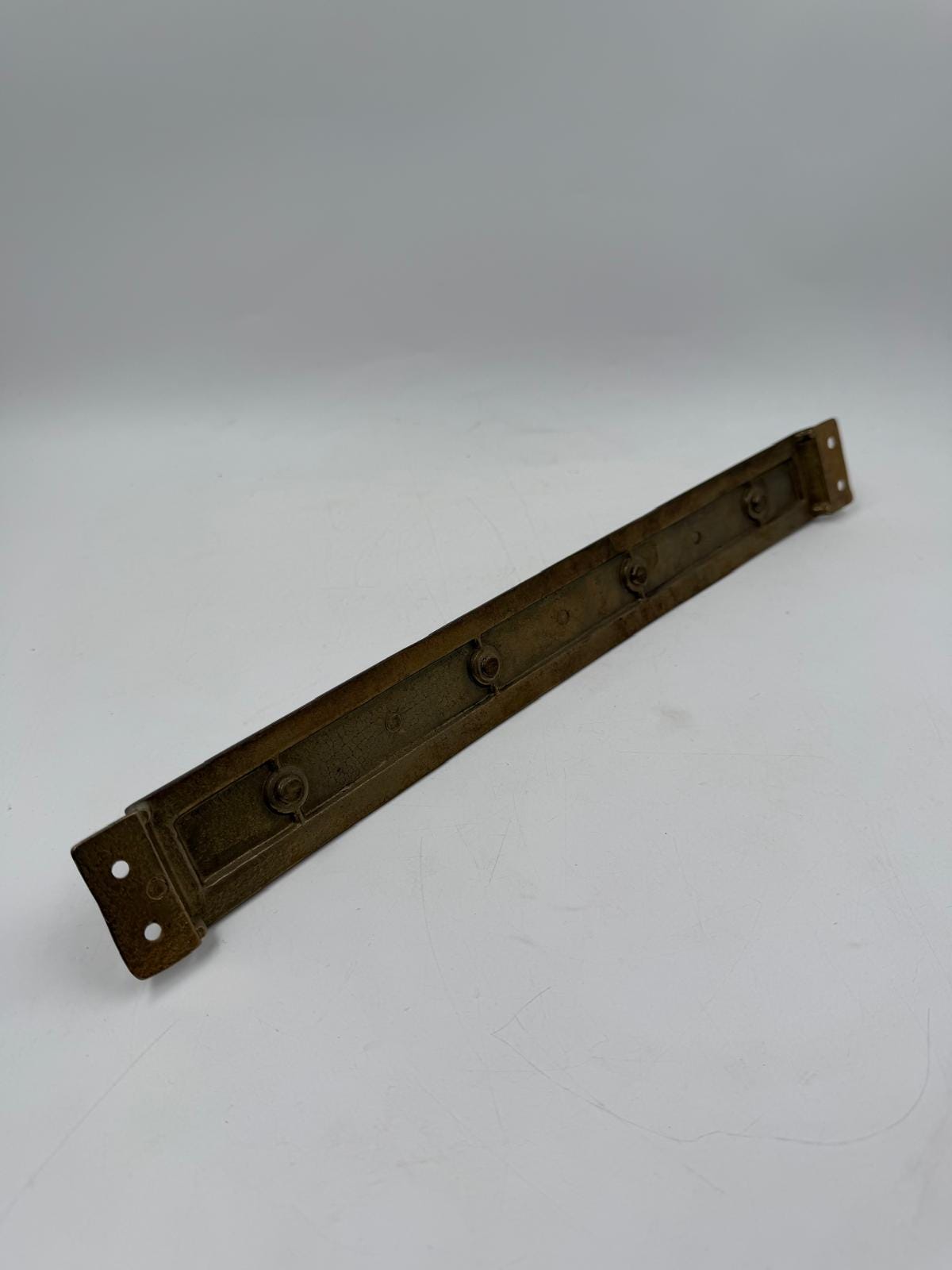 Vintage Wandboard Hakenleiste mit 4 Küchenutensil Holz Metall