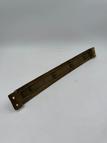 Vintage Wandboard Hakenleiste mit 4 Küchenutensil Holz Metall