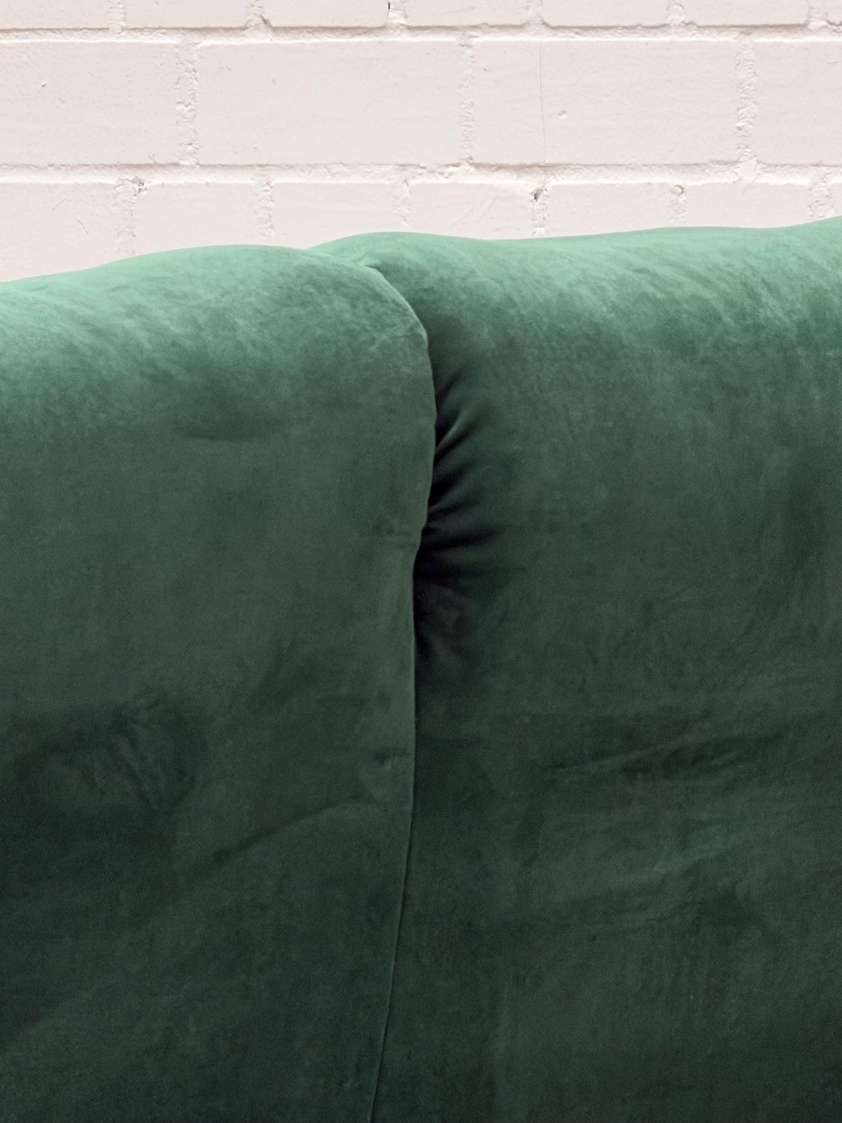 Vintage Sofa "Maralunga" von Vico Magistretti für Cassina in grünem Samt
