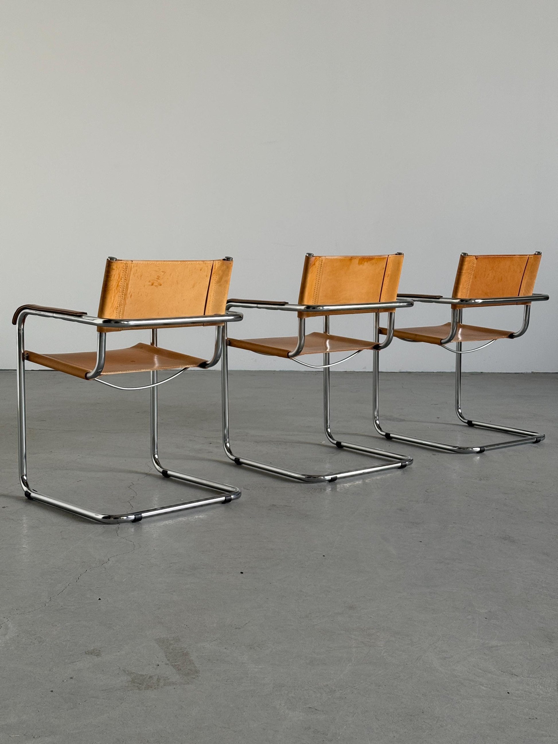 Vintage Freischwinger Armlehnsessel von Mart Stam für Bauhaus