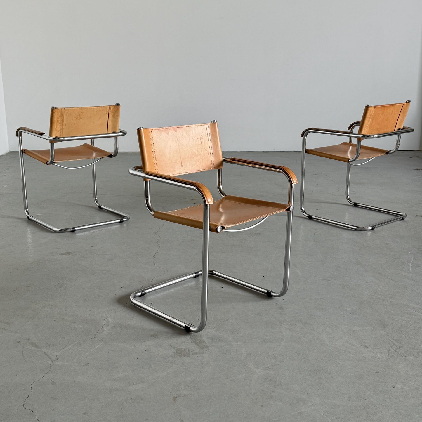 Vintage Freischwinger Armlehnsessel von Mart Stam für Bauhaus