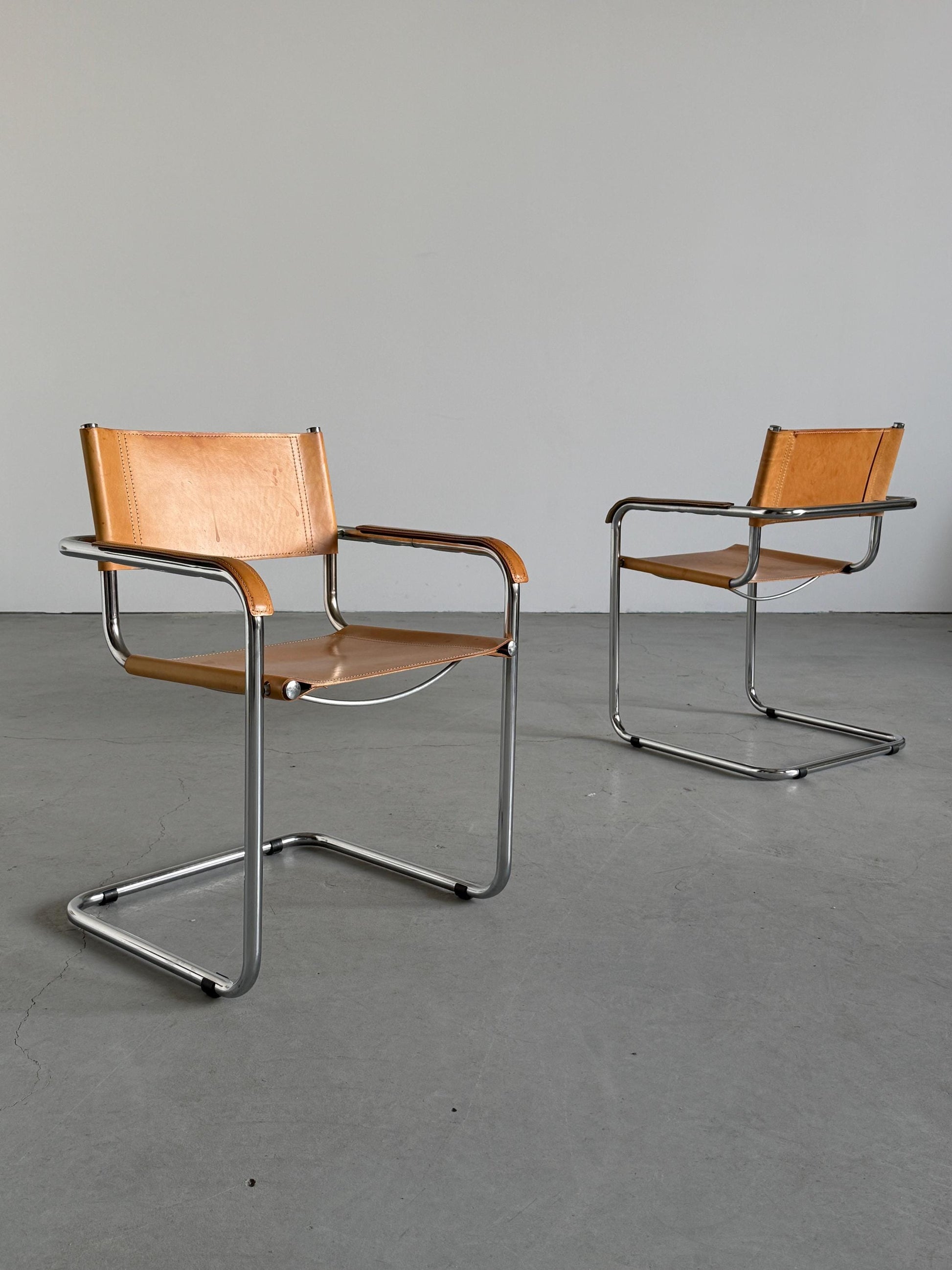 Vintage Freischwinger Armlehnsessel von Mart Stam für Bauhaus