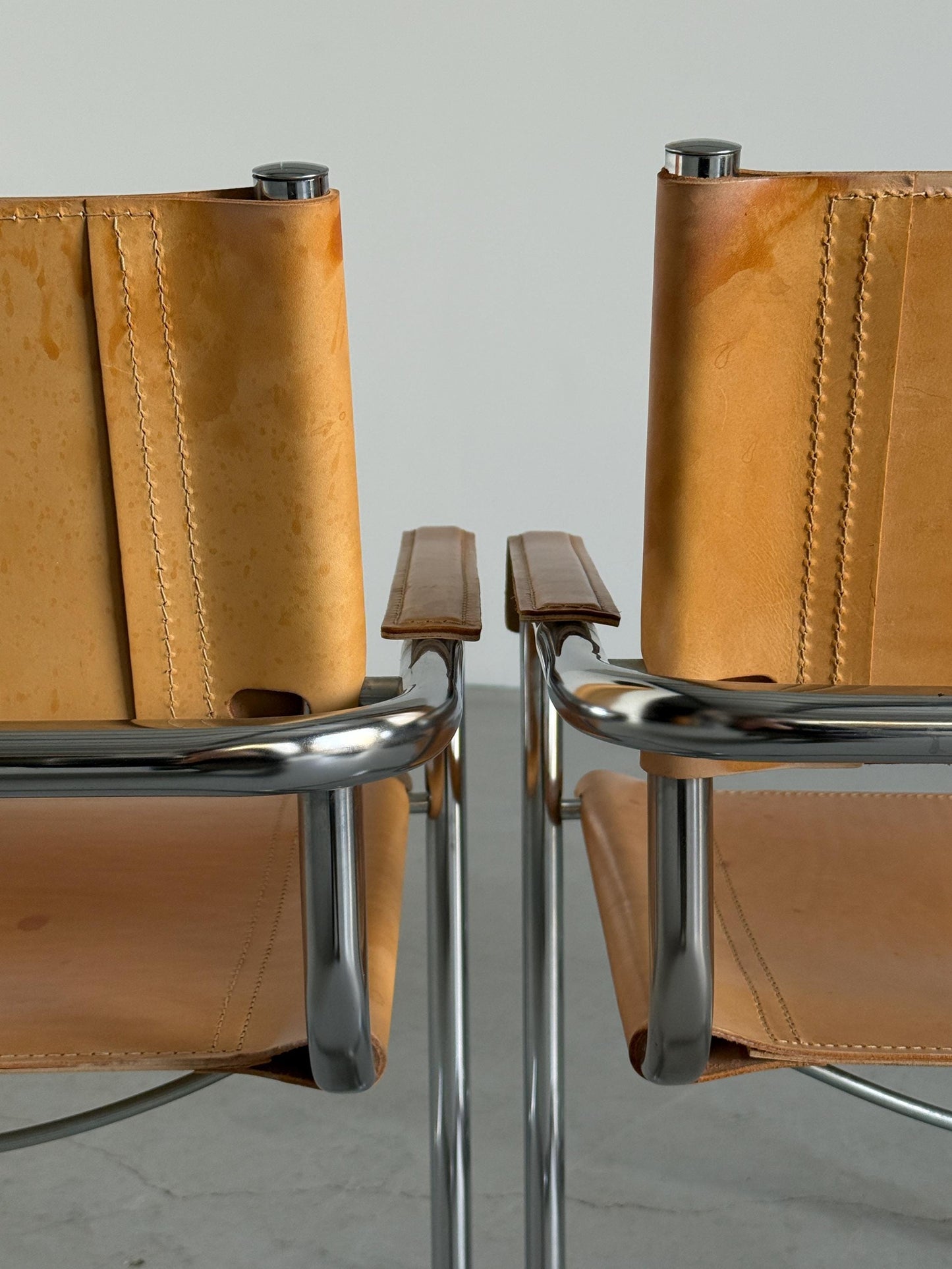 Vintage Freischwinger Armlehnsessel von Mart Stam für Bauhaus