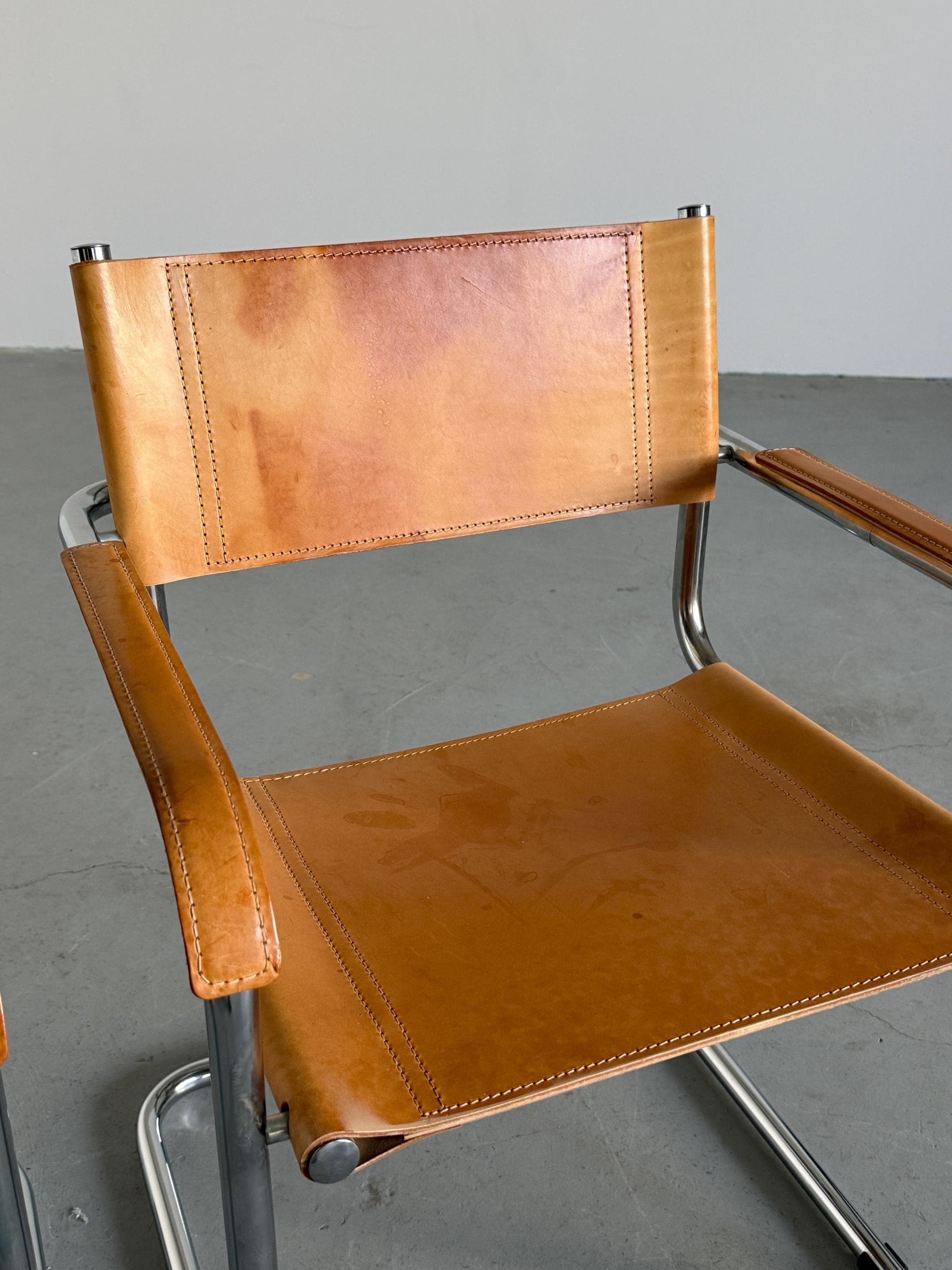 Vintage Freischwinger Armlehnsessel von Mart Stam für Bauhaus