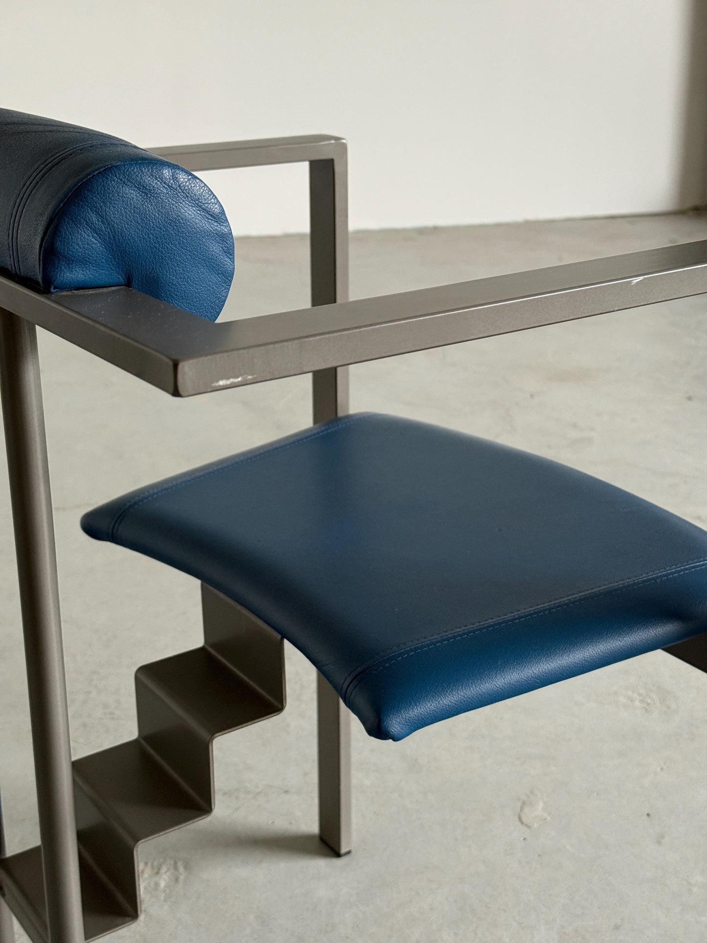 Vintage Stuhl Trix von Karl Friedrich Förster für KFF Set von 2, blau