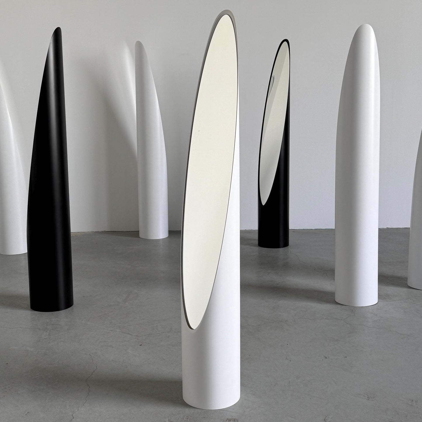 Vintage Spiegel Unghia von Rodolfo Bonetto für Bilumen