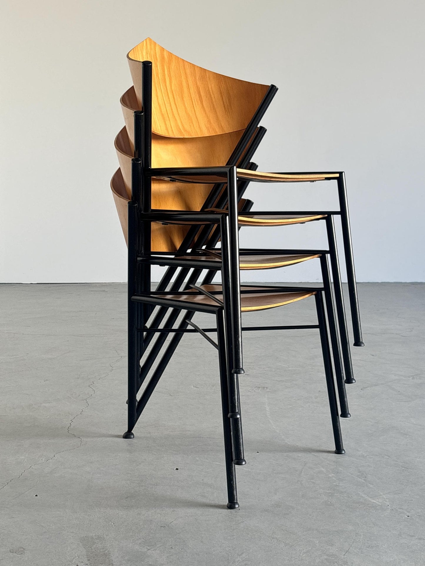 Vintage Set von 4 Stuhl D-Tec für Victory