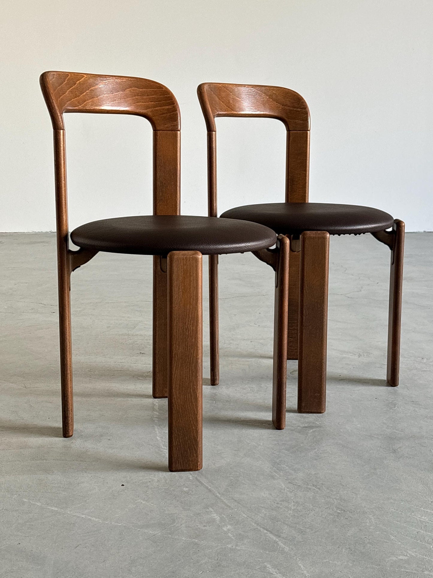 Vintage Set von 2 Stuhl Bruno Rey für Kusch+Co