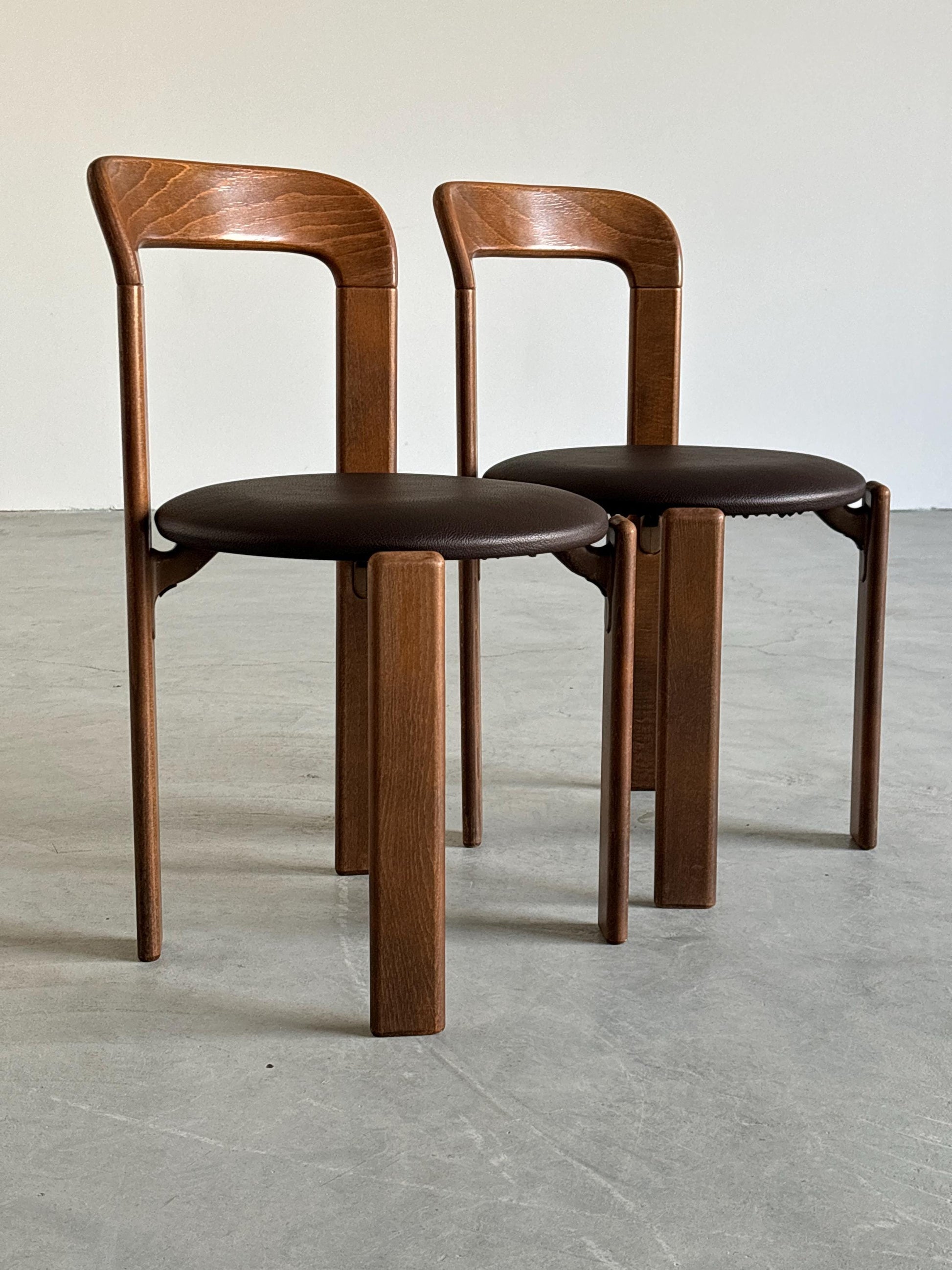 Vintage Set von 2 Stuhl Bruno Rey für Kusch+Co