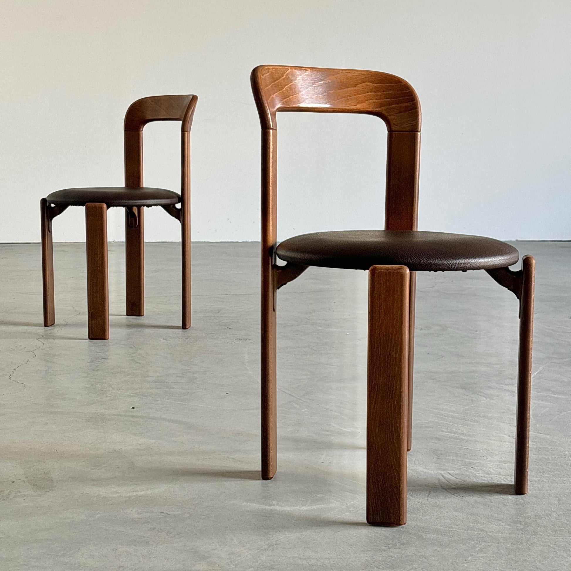 Vintage Set von 2 Stuhl Bruno Rey für Kusch+Co