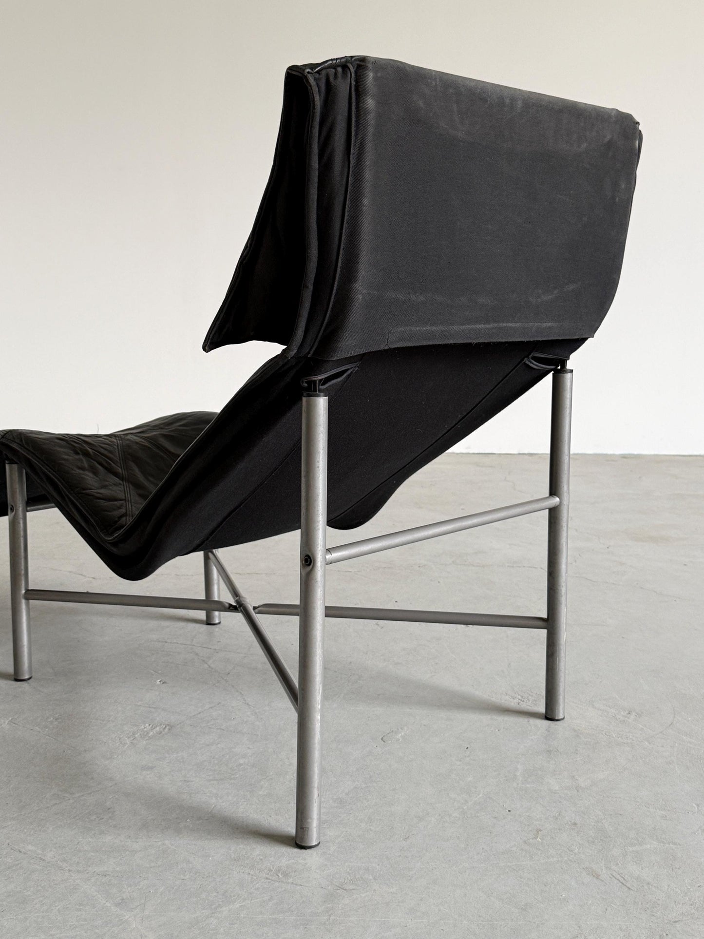 Vintage Chaise Longue aus Leder von Tord Bjorklund für Ikea