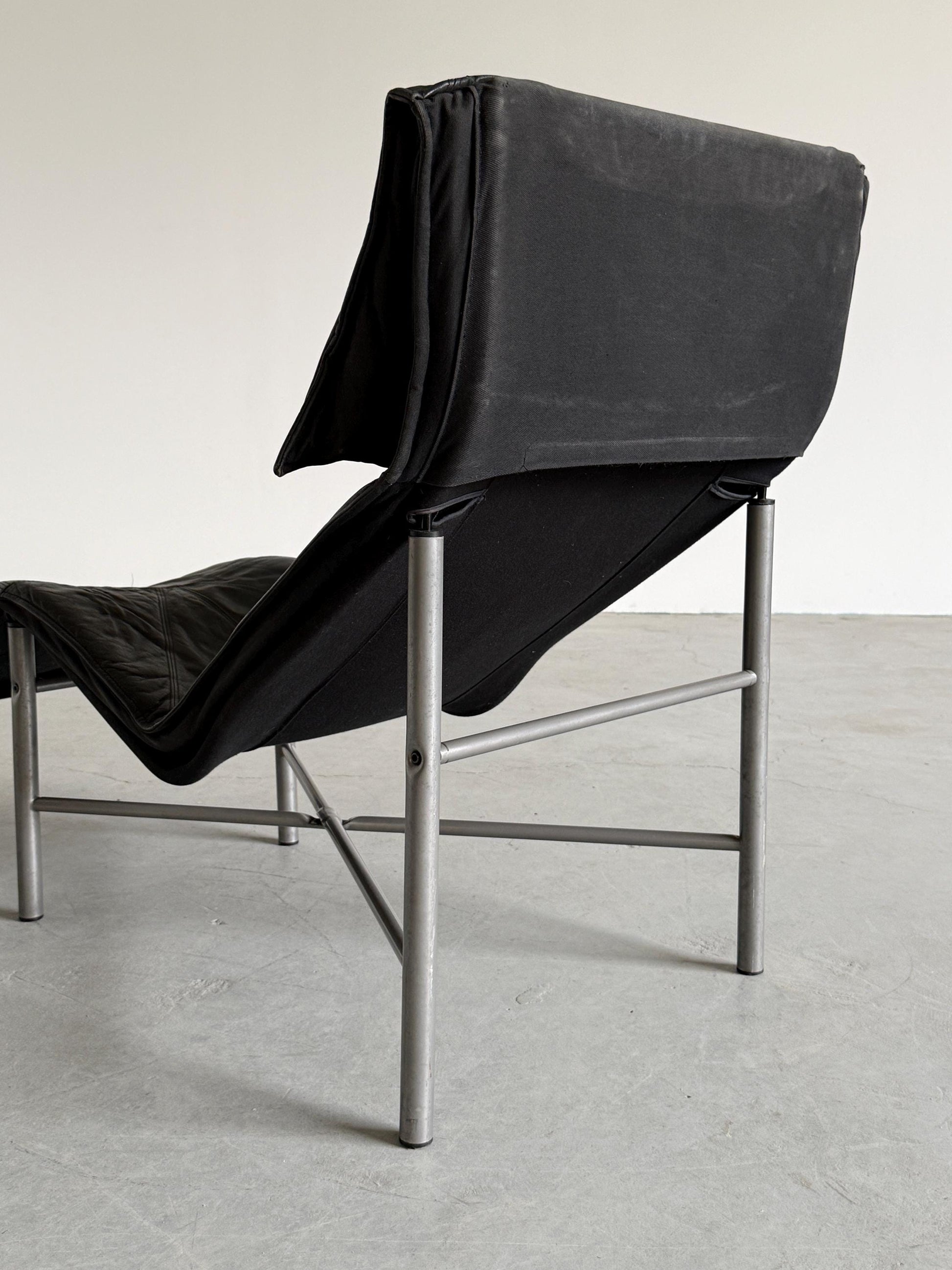 Vintage Chaise Longue aus Leder von Tord Bjorklund für Ikea