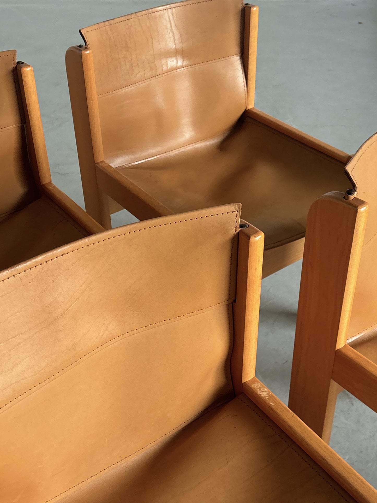 Vintage Stuhl von Ibisco Sedie für Ibisco Sedie cognac-beige