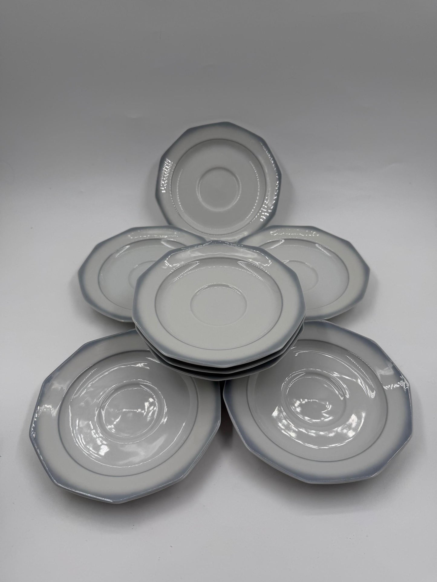 Vintage Kaffeeservice von Winterling Marktleuthen für 8 Personen 29-teilig Weiß Porzellan