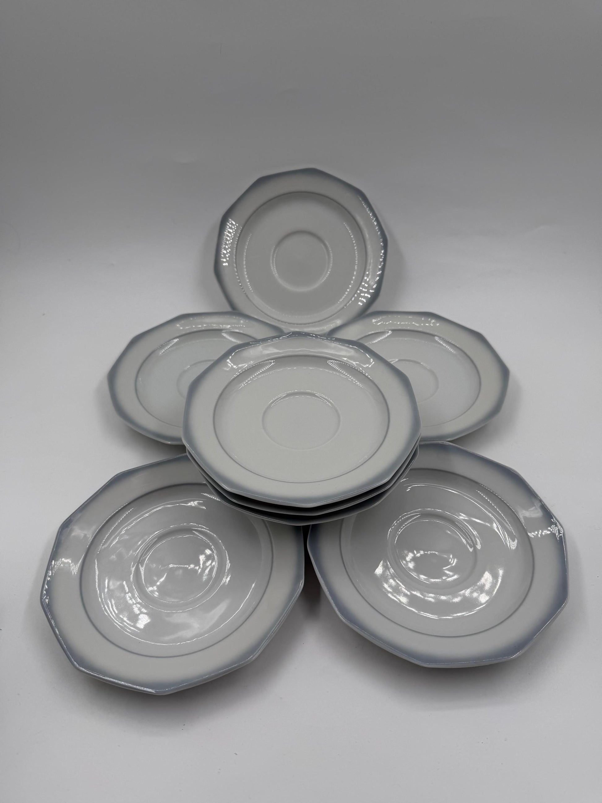 Vintage Kaffeeservice von Winterling Marktleuthen für 8 Personen 29-teilig Weiß Porzellan