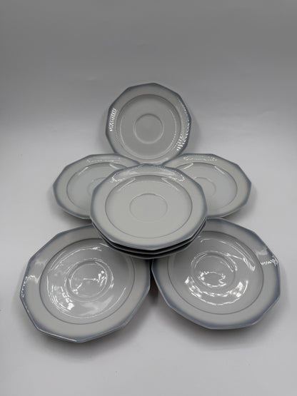 Vintage Kaffeeservice von Winterling Marktleuthen für 8 Personen 29-teilig Weiß Porzellan