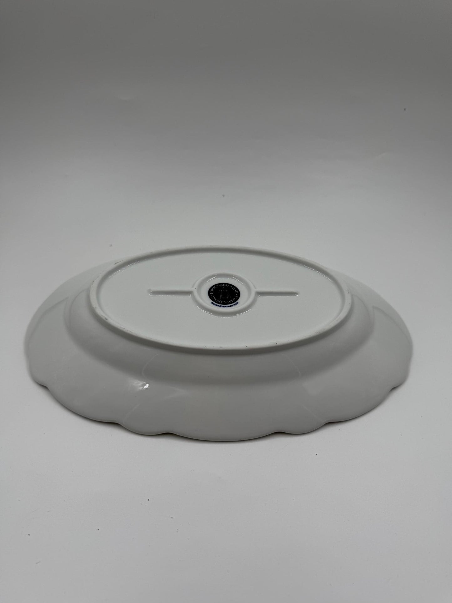 Vintage Servierteller Marienbad Ingres Weiß Zwiebelmuster oval groß blau weiß Porzellan