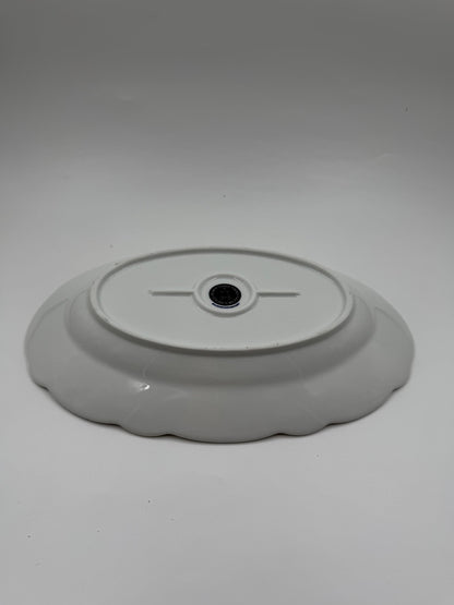 Vintage Servierteller Marienbad Ingres Weiß Zwiebelmuster oval groß blau weiß Porzellan