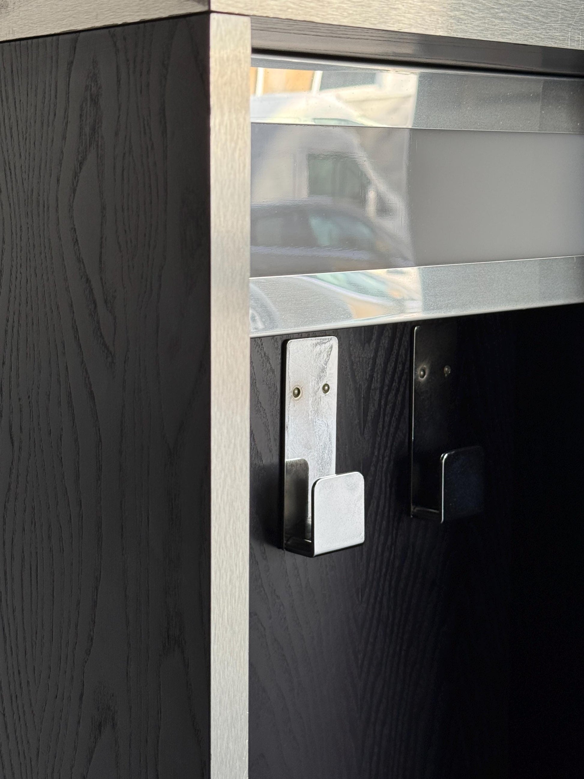 Vintage Garderobe mit Beleuchtung für Italien Vintage 1970er, freistehend