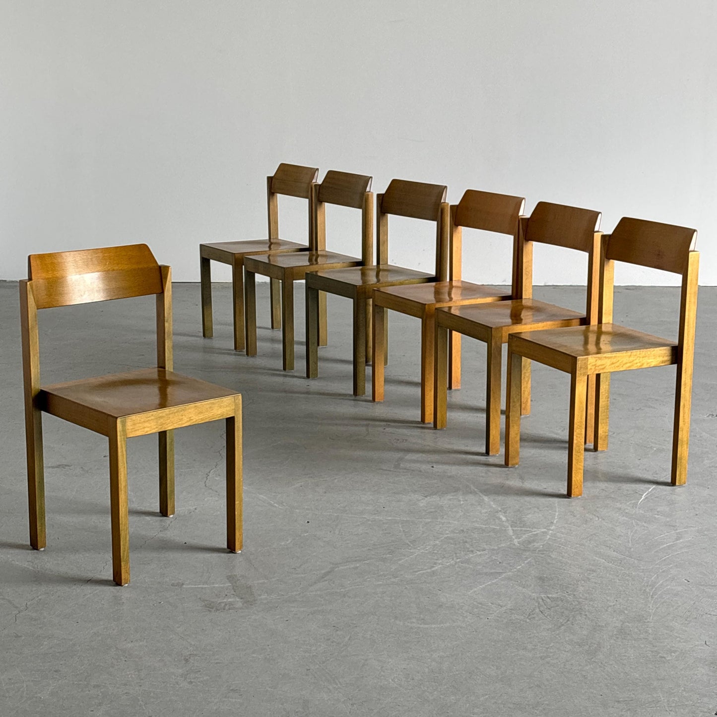 Vintage Stuhl Unikat Patina Massivholz grün hellbraun